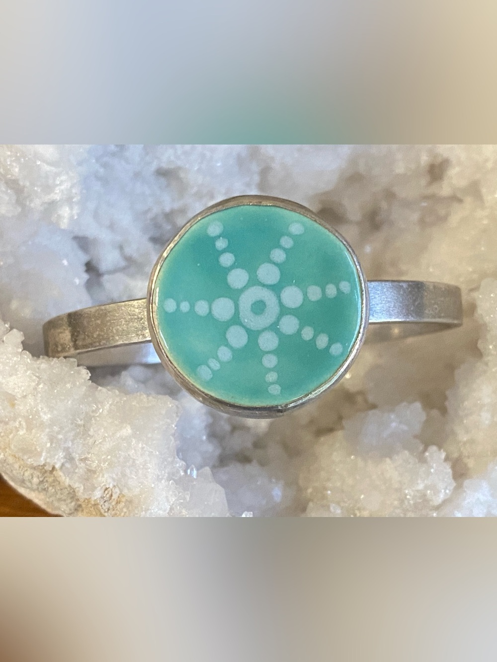 Porcelain Pottery Silver Bracelet